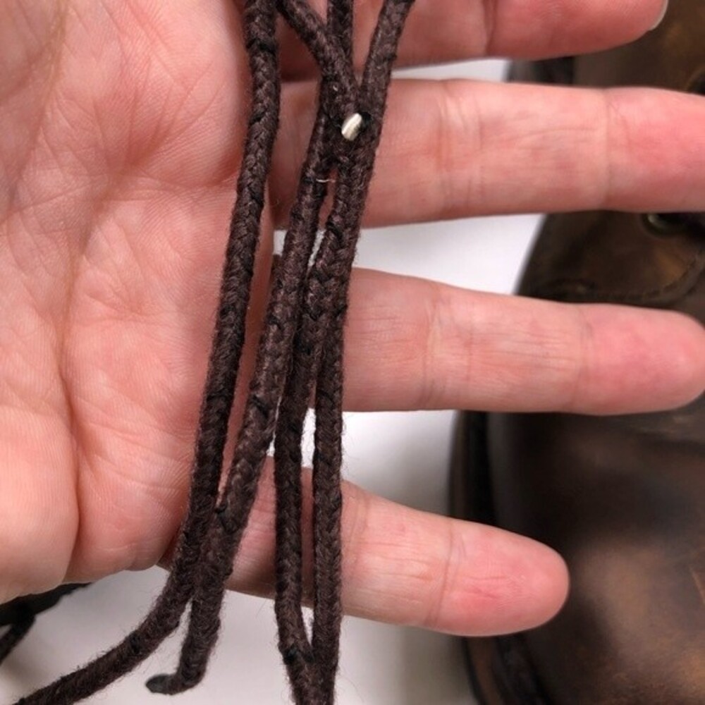 Vintage Frye Brown Leather Lace Up Boot Rare Made In The USA Size 6 - Picture 12 of 14